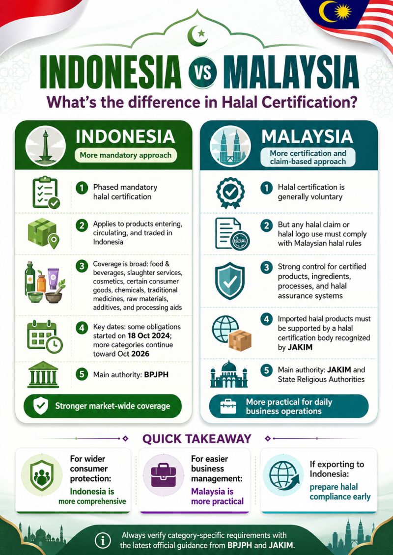 Halal Certificate Differences